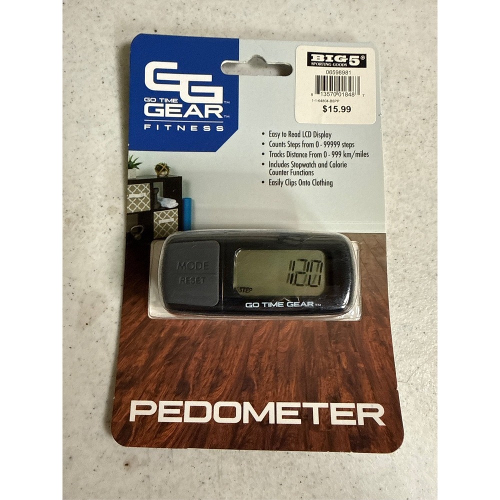 Go Time Gear Multifunctional Fitness Pedometer - One Size